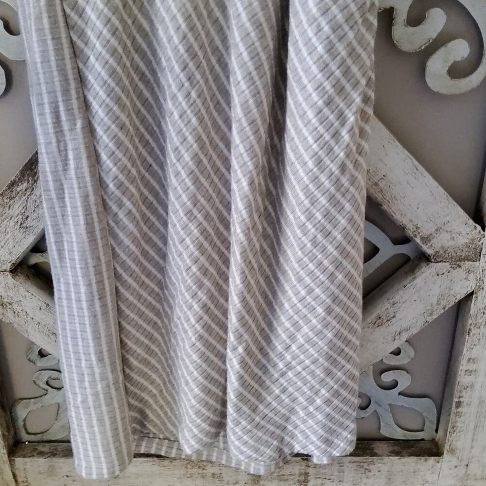 Bailey 44 Women's Sleeveless Faux Wrap Surplice Tiva Mini Dress in Linen & White - Picture 11 of 15